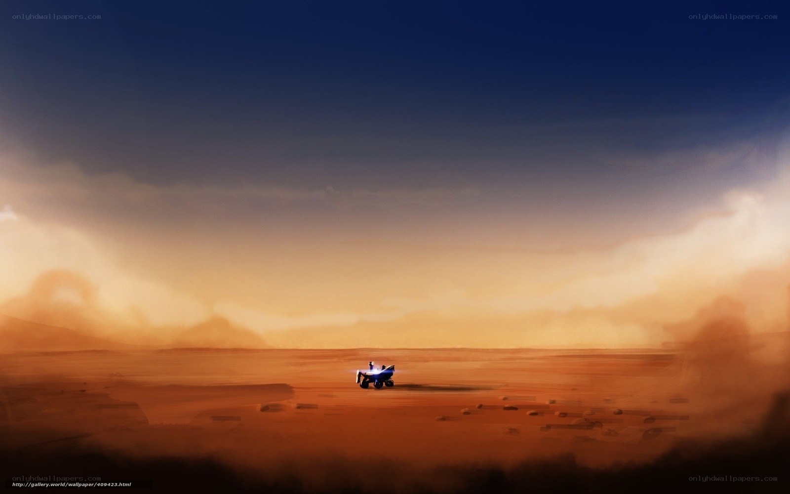 Rover on a dusty planet