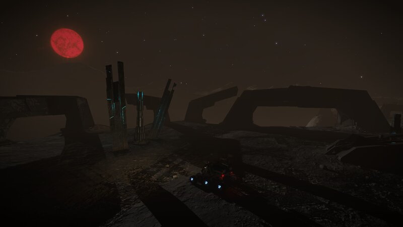 Rover on Alien Planet — Black, Dark