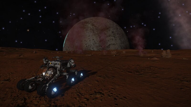 Rover on Alien Planet — Brown