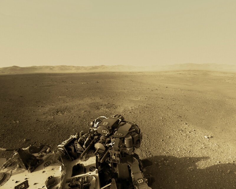 Rover on Mars Surface — Brown