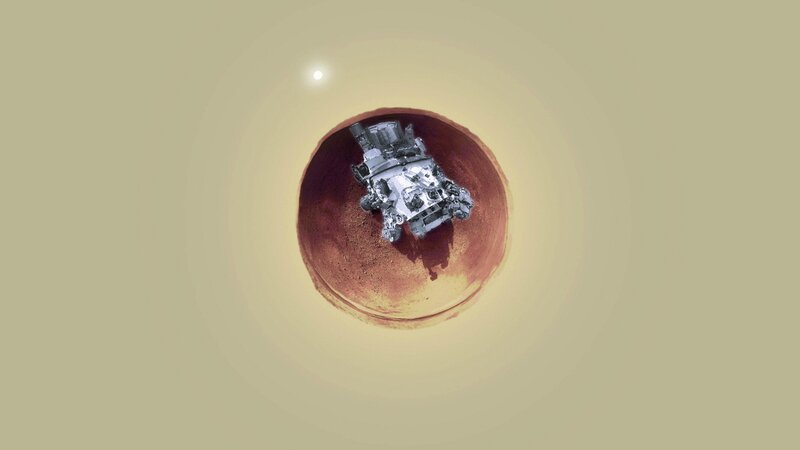 Rover on Mars Surface