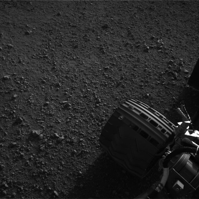 Rover Wheel on Rocky Surface