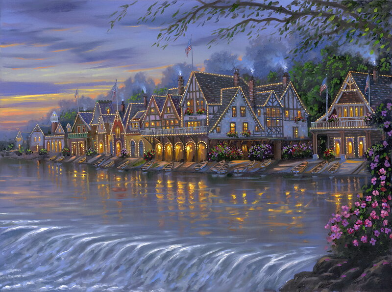 Row Houses on River