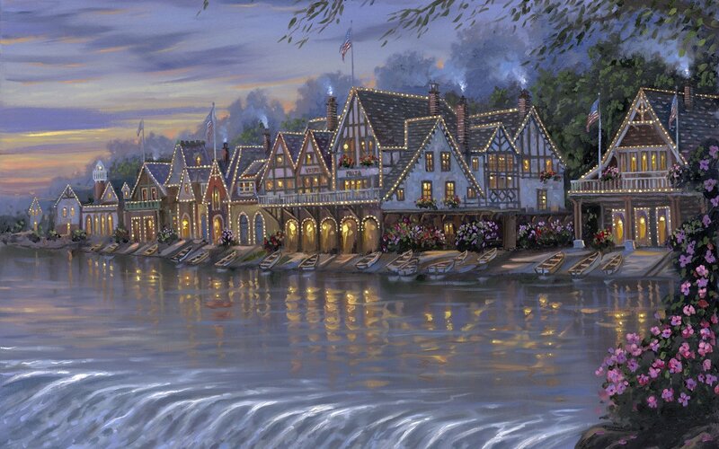Row Houses on Riverbank