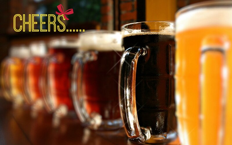 Row of Beer Mugs