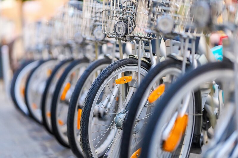 Row of Bicycles