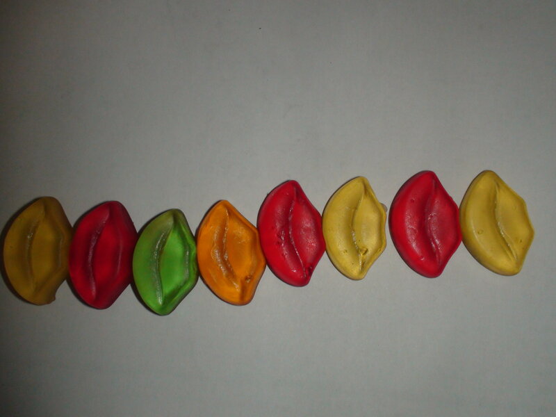 row of colorful candies