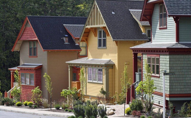 Row of Colorful Houses