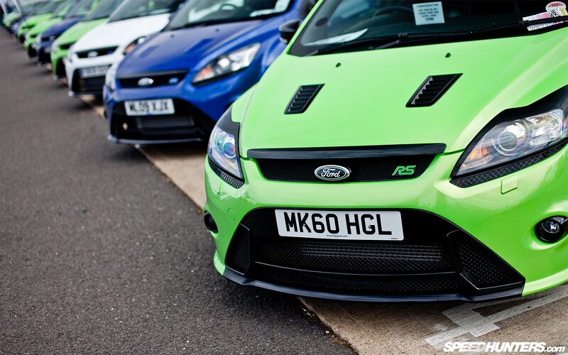 Row of Ford RS cars