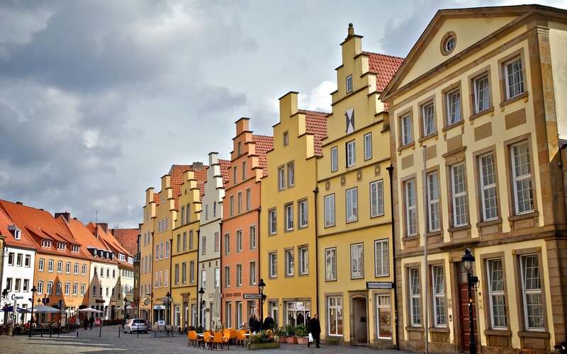 Row of Historic Buildings — Yellow