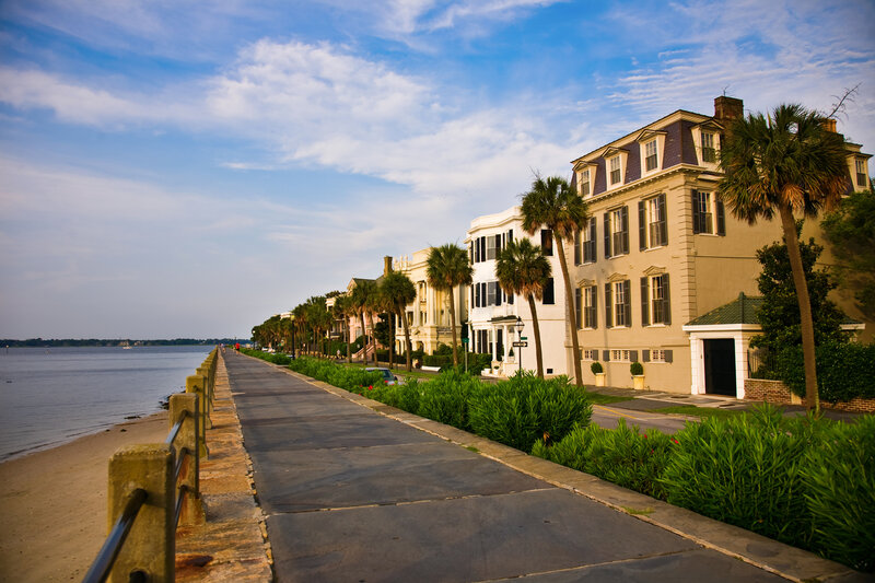 Row of Houses by Water