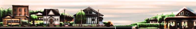 Row of Houses in a Neighborhood