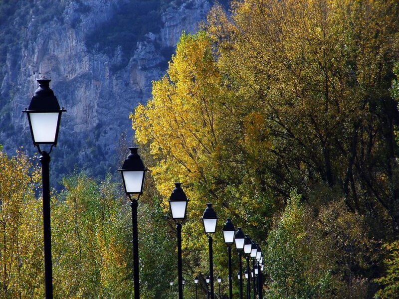 Row of Lampposts