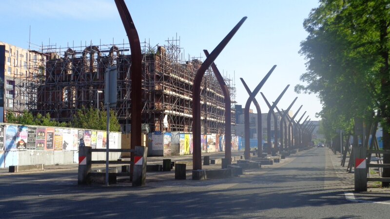 Row of Metal Sculptures