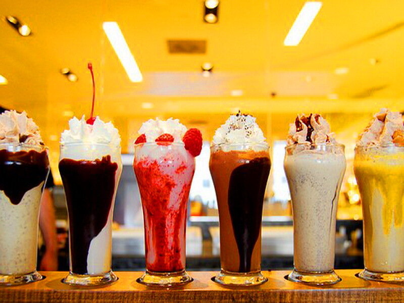 Row of Milkshakes