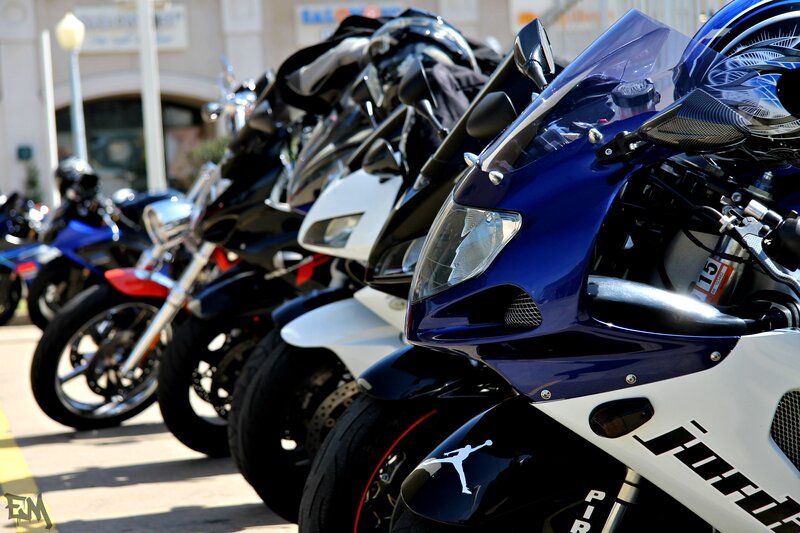 Row of Motorcycles