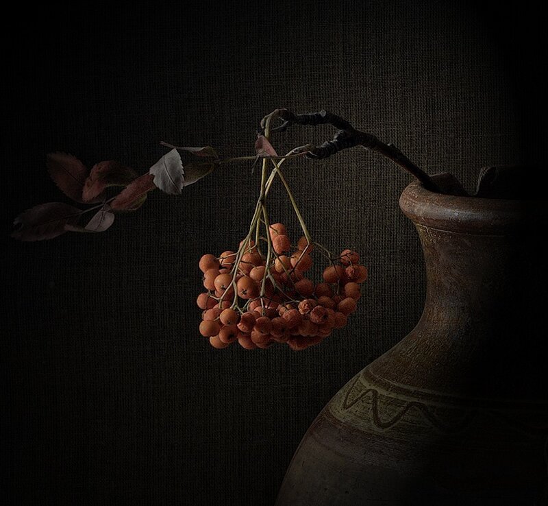 Rowan Berries in Vase