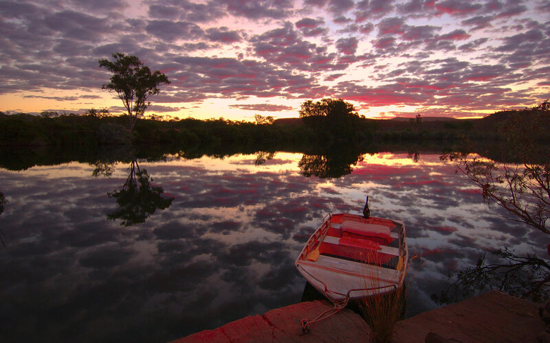 Rowboat on River