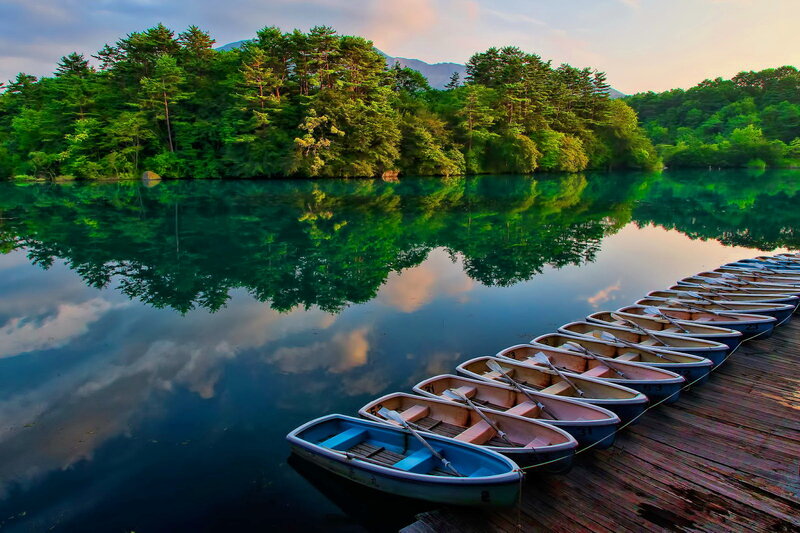 Rowboats at Lake Dock
