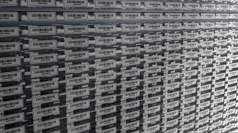 Rows of Barcode Labels