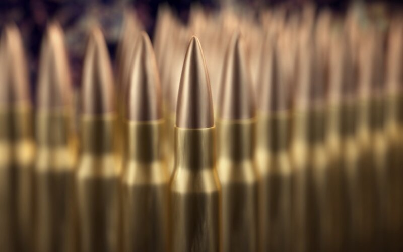 Rows of Bullets — Photograph