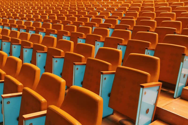 Rows of Theater Seats