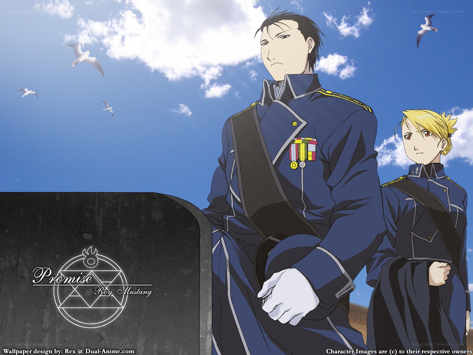 Roy Mustang and Edward Elric