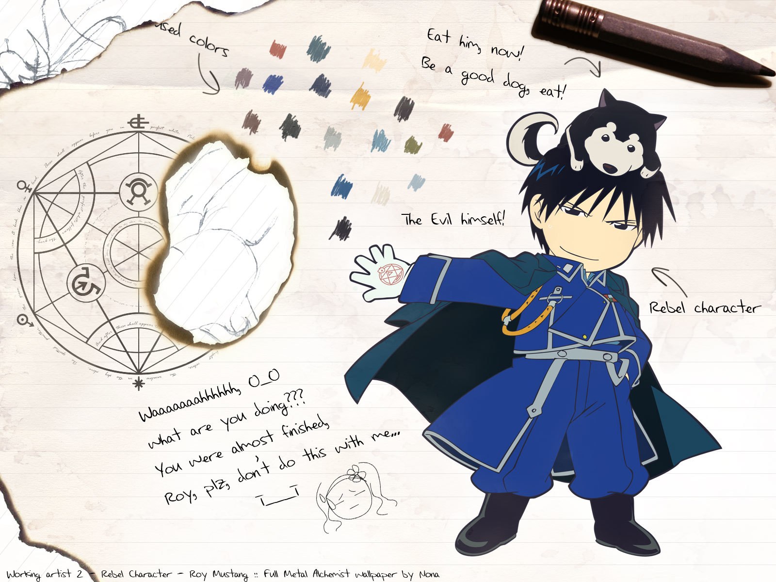 Roy Mustang character art