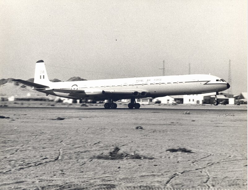 Royal Air Force aircraft on tarmac