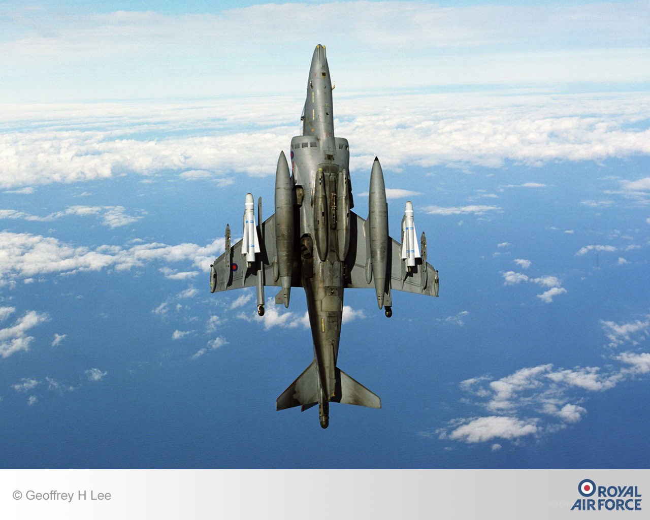 Royal Air Force jet in flight