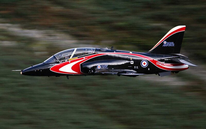 Royal Air Force jet in flight