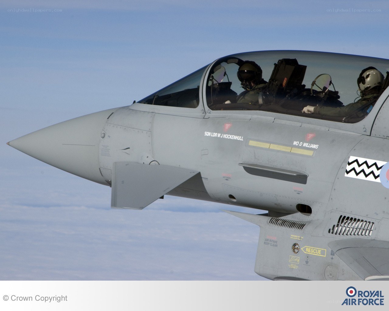 Royal Air Force jet in flight