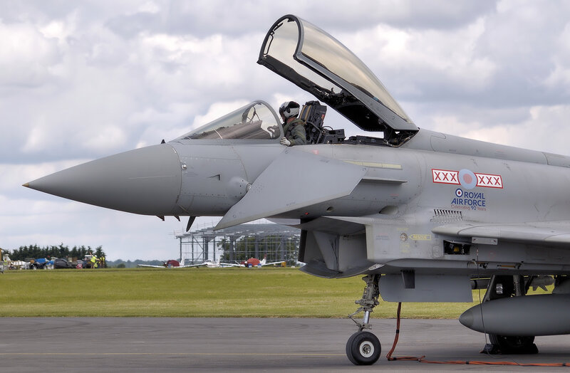 Royal Air Force jet on tarmac