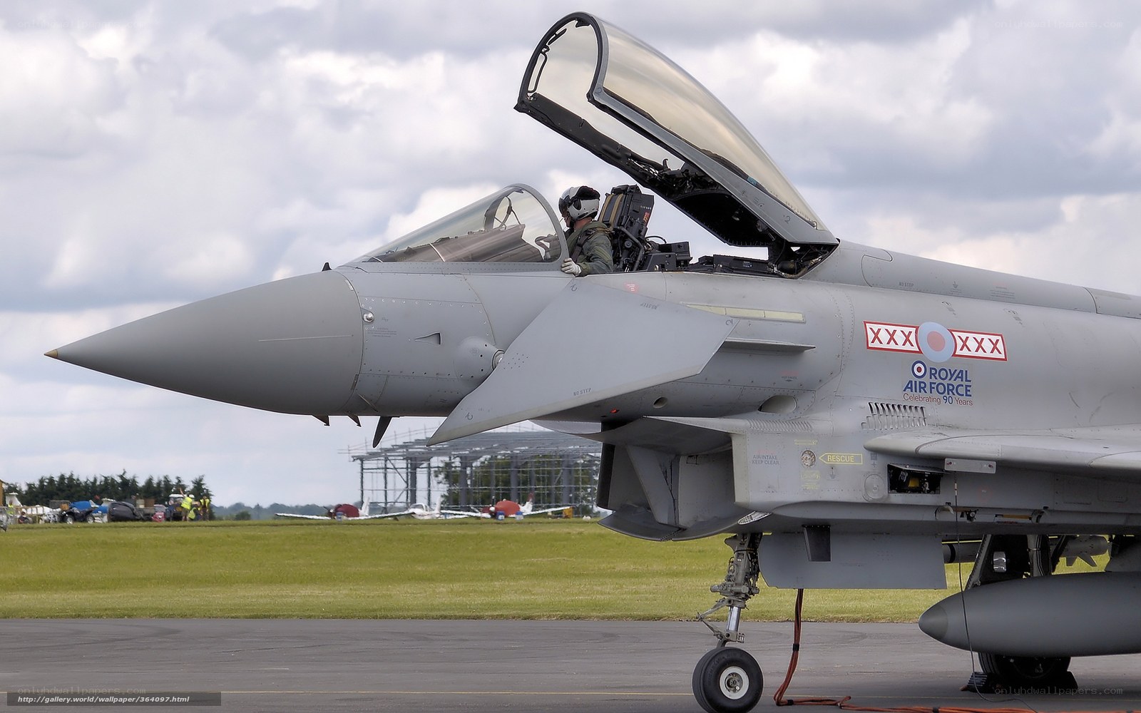 Royal Air Force jet on tarmac