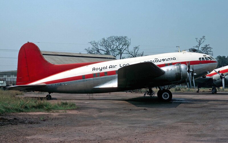 Royal Air Lao aircraft on tarmac