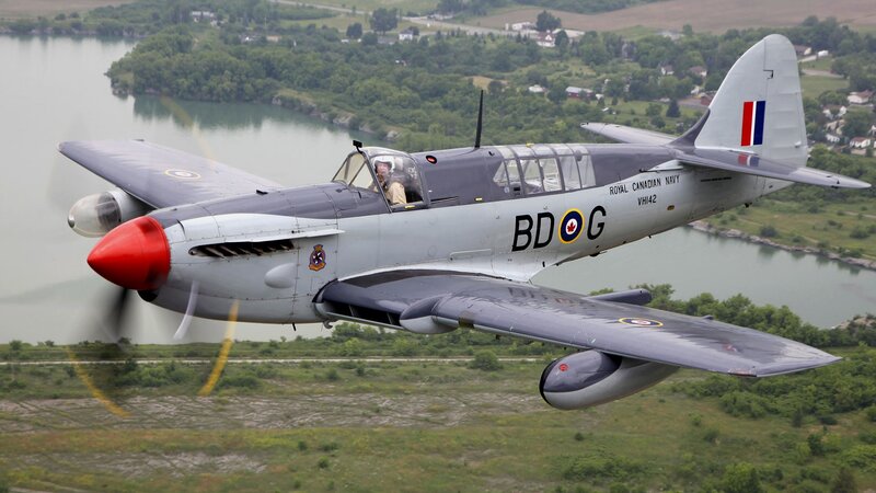 Royal Canadian Navy aircraft in flight