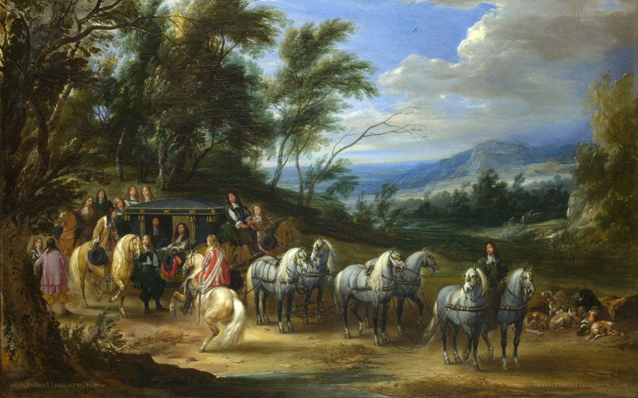 Royal Carriage in a Landscape