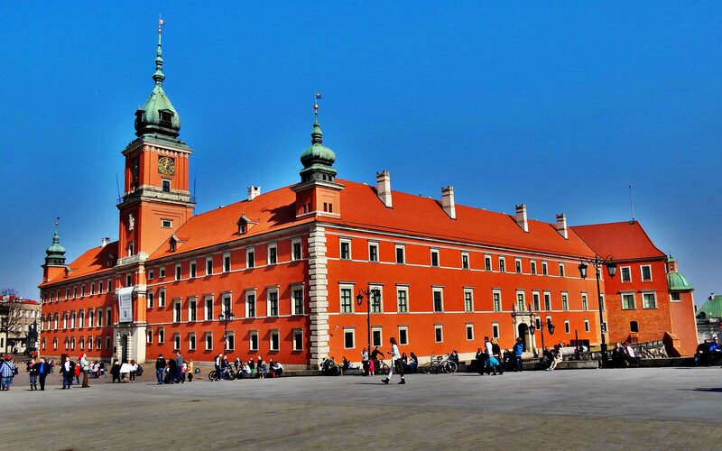 Royal Castle in Warsaw — Red, Bright