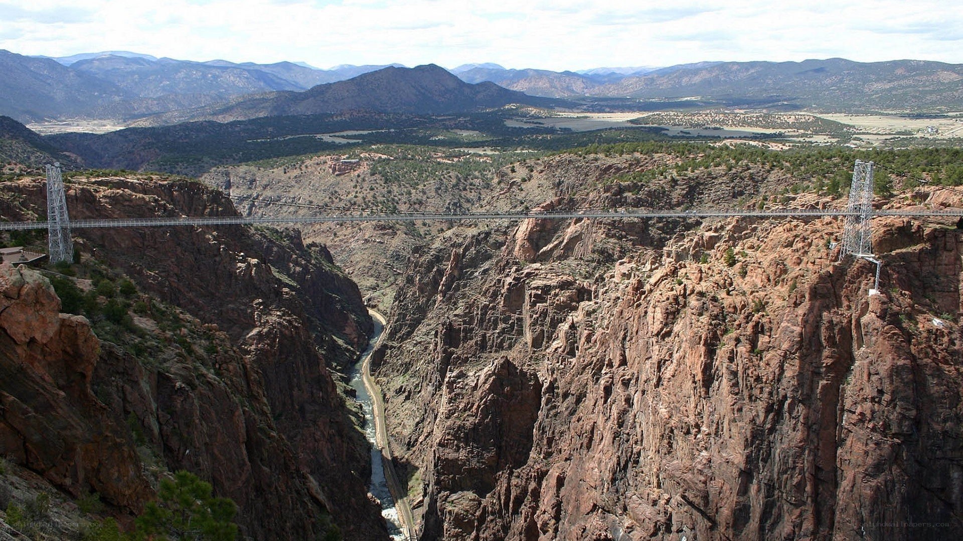 Royal Gorge Bridge spanning a canyon