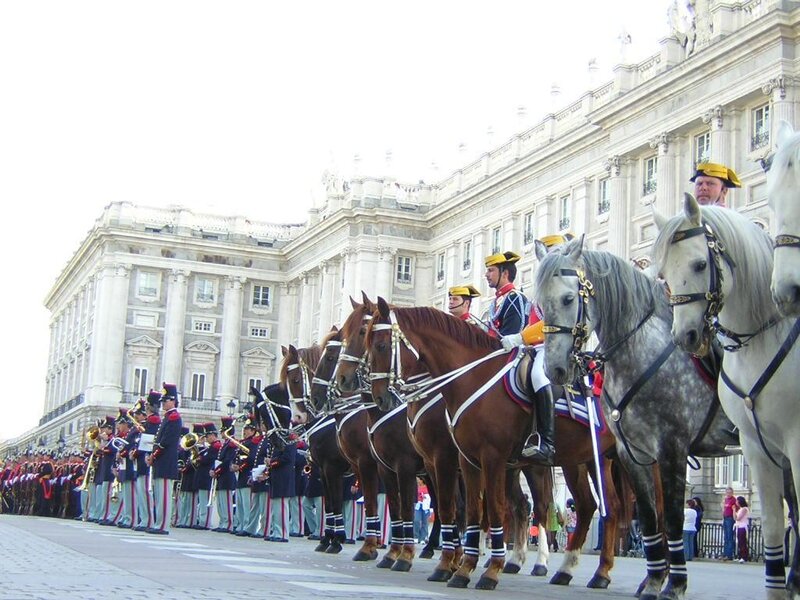 Royal guards at palace