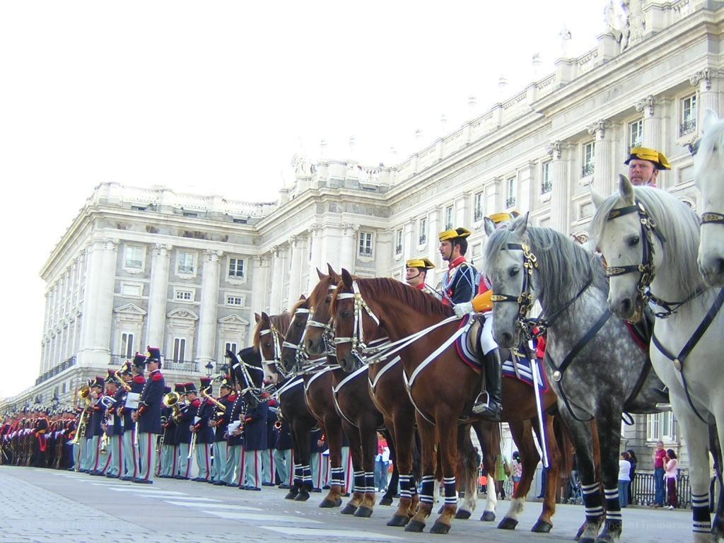 Royal guards at palace