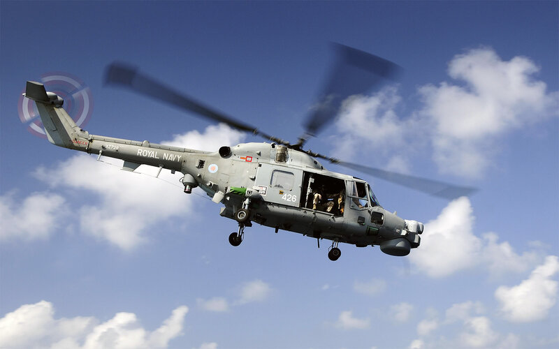 Royal Navy Helicopter — Blue
