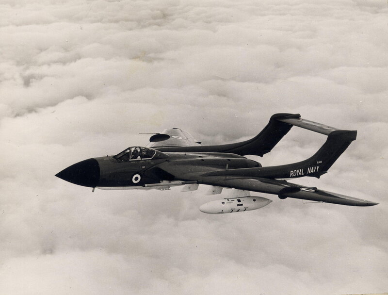 Royal Navy jet in flight