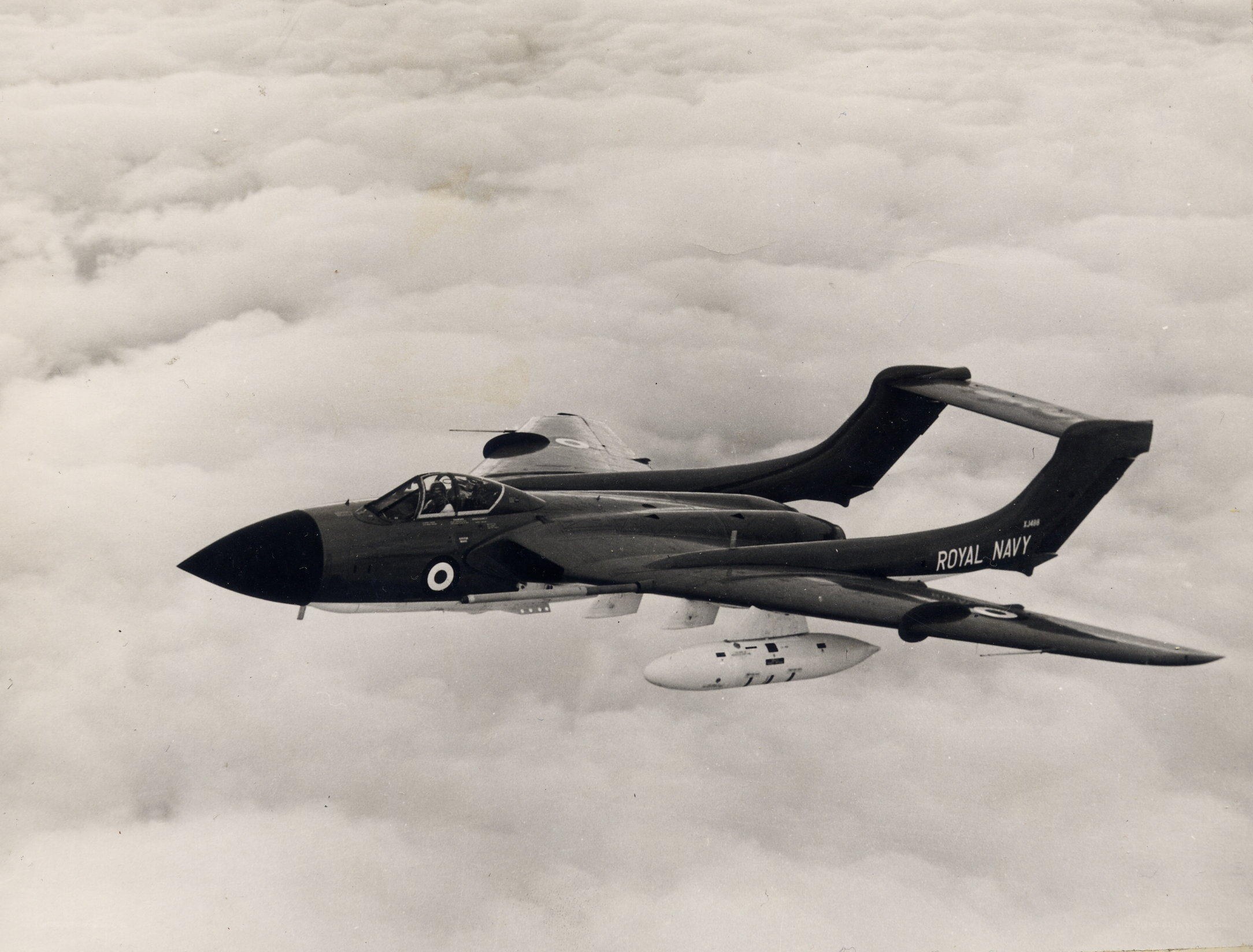 Royal Navy jet in flight