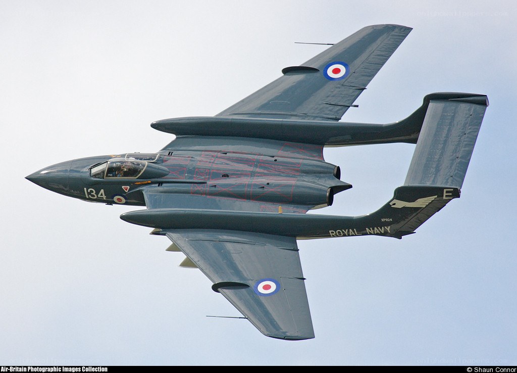 Royal Navy jet in flight