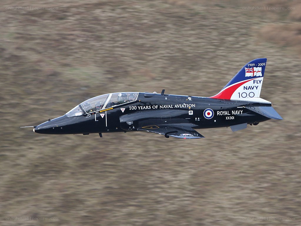 Royal Navy jet in flight
