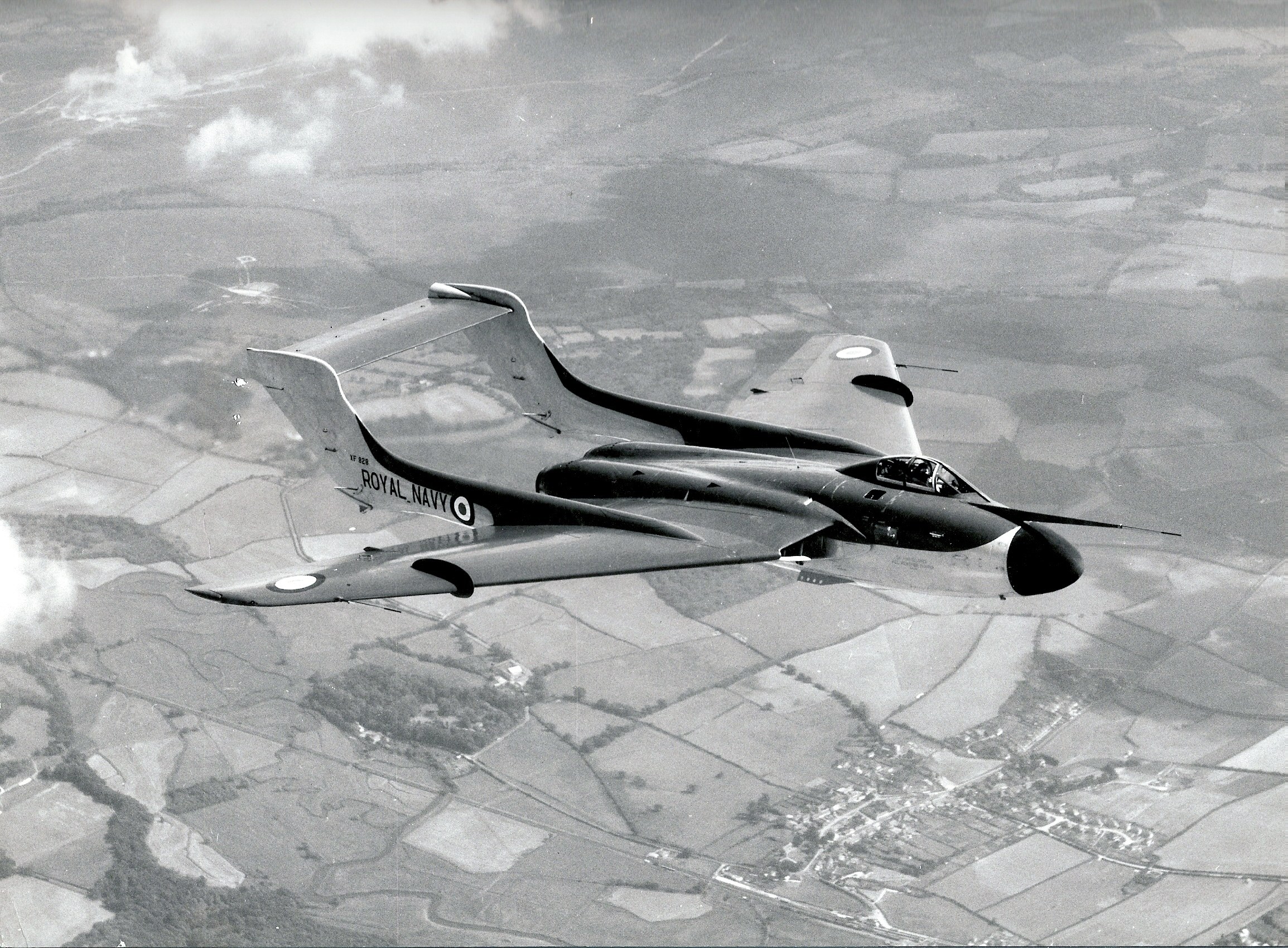 Royal Navy jet in flight