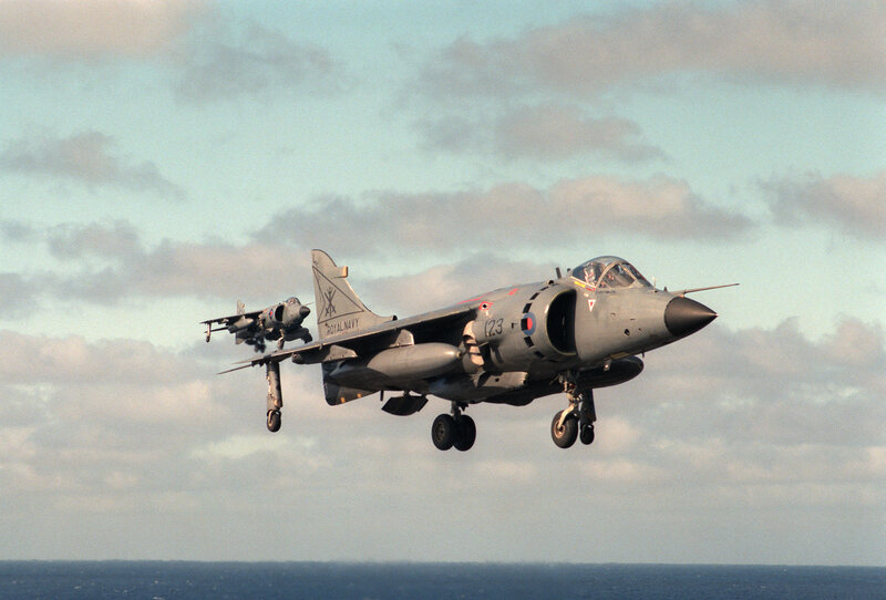 Royal Navy jets in flight