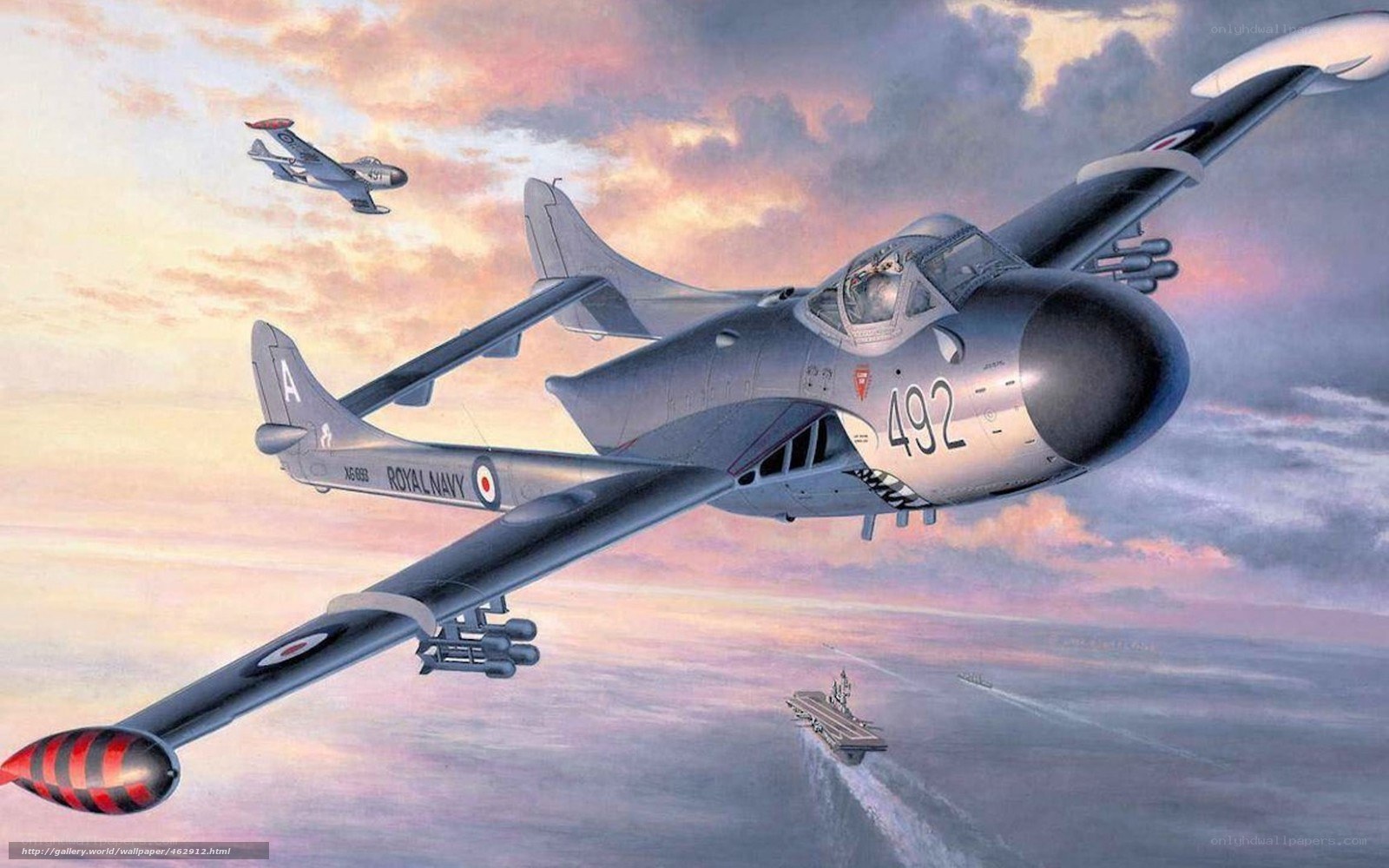 Royal Navy jets in flight