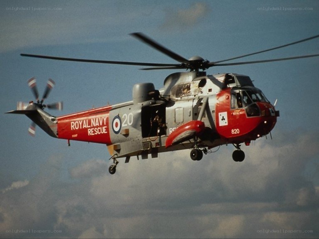Royal Navy rescue helicopter